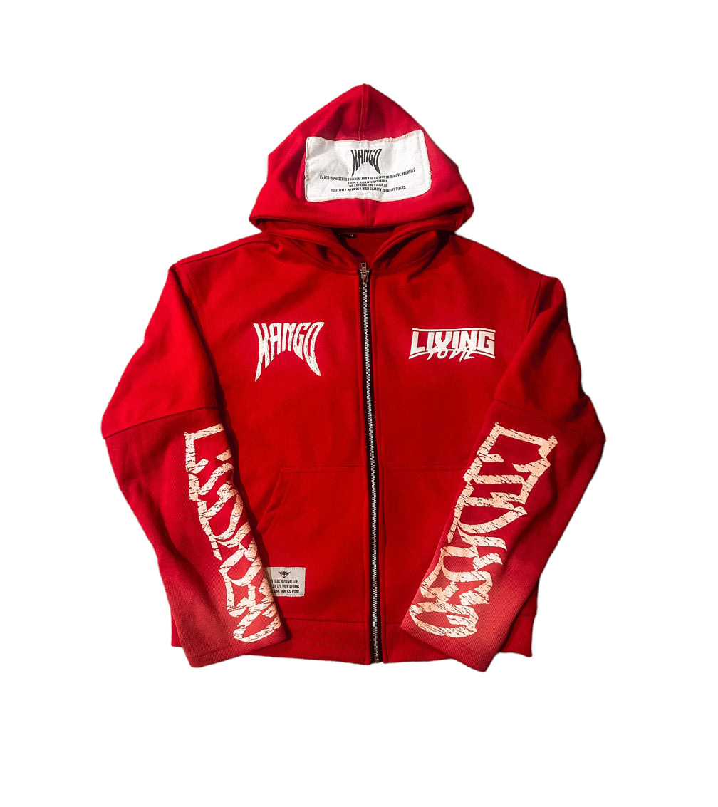 LTD X KANGO THERMAL ZIP UP ( SCARLET)