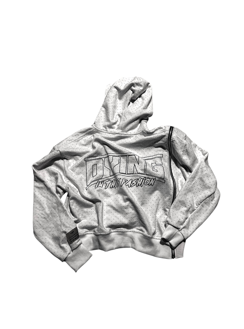 (SNOW WHITE) DTF CERNIERA HOODIE