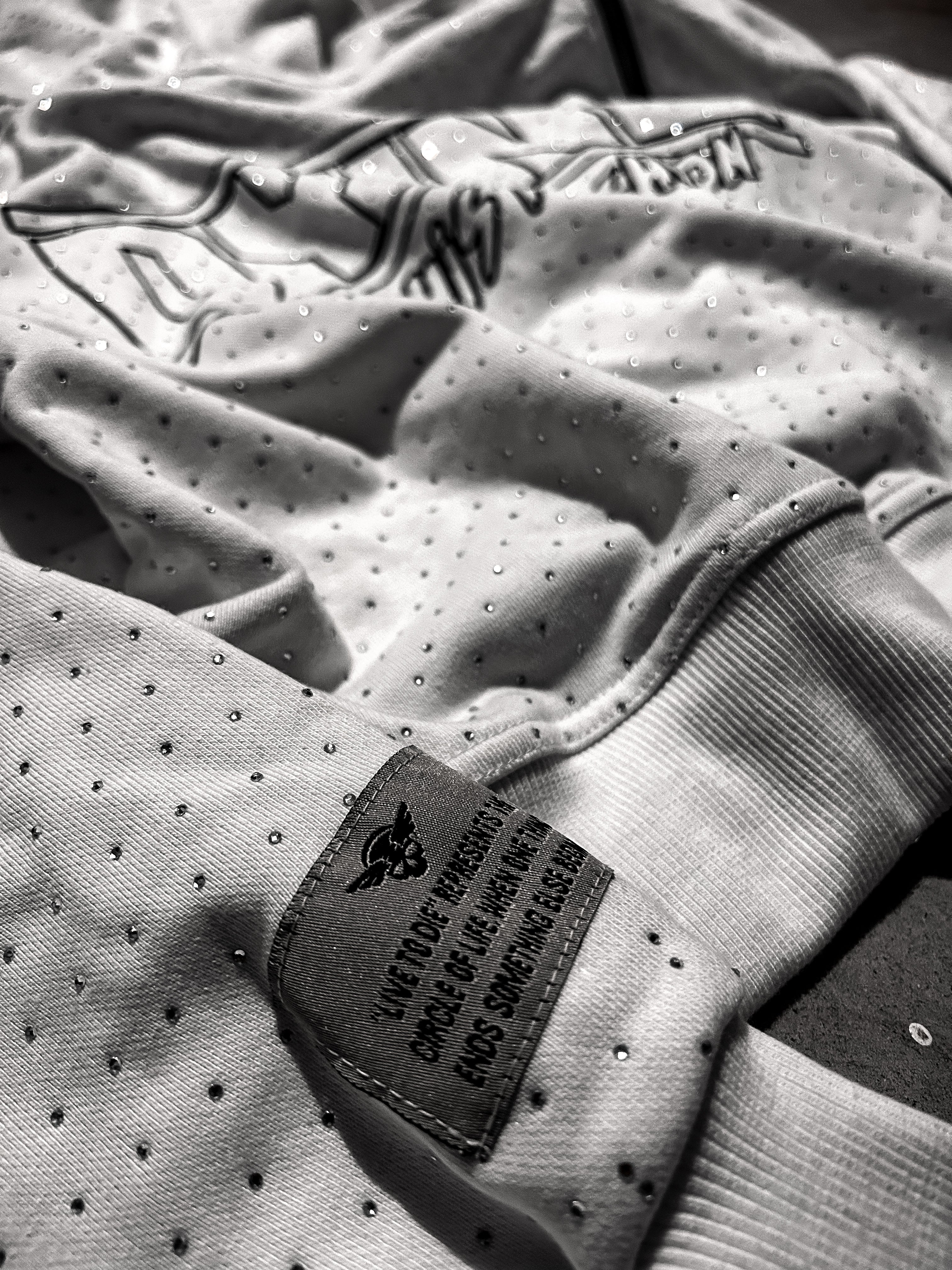 (SNOW WHITE) DTF CERNIERA HOODIE