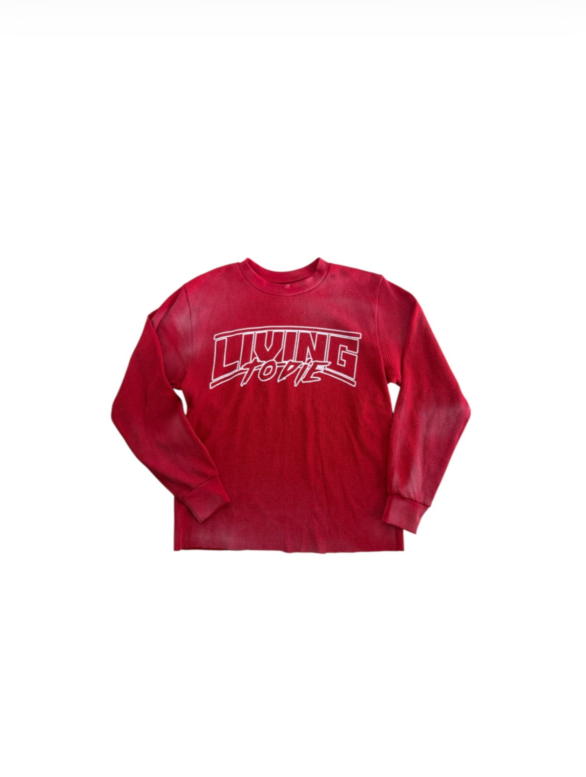 CIALDA DTF WAFFLE LONG SLEEVE (SCARLET)